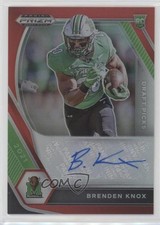2021 Panini Prizm Draft Picks Red 35/199 Brenden Knox #DPA-BKN Auto 0c2