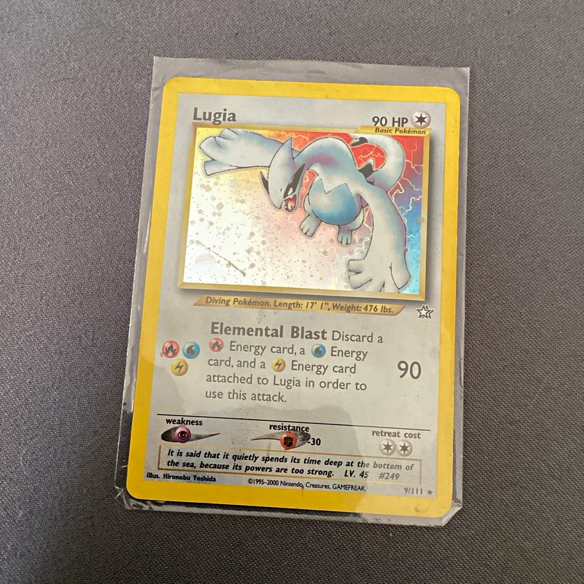 Lugia Pokémon TCG Neo Genesis Holo Rare Individual Collectible