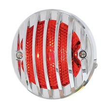 United Pacific Incandescent Tail Light With Chrome Grille Bezel For 1933-36 Ford
