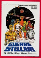 MINI LOCANDINA CIAK - FILM GUERRE STELLARI STAR WARS 1977