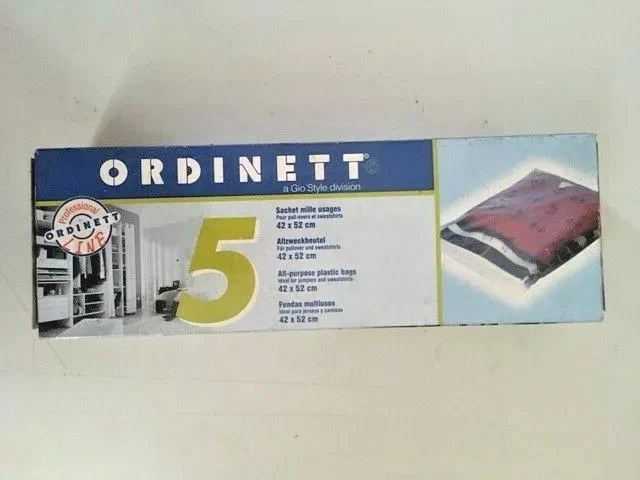 Ordinett Line 5 Custodie Sacchi Mille Usi Maglie Vestiti Trasparente 42x52 cm  - Immagine 4 di 4