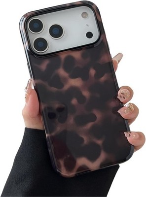 iPhone 17 Pro Case Tortoise Shell Phone Case for Women Girl Shockproof TPU Cover