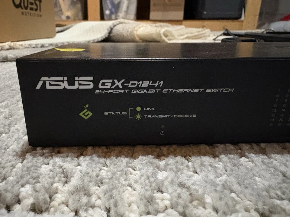 ASUS GX-D1241 24-Port Gigabit Ethernet Switch 10/100/1000 GBPS - Great Condition - Image 2 of 4