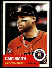 2025 Topps Living Set 856 Cam Smith Houston Astros RC Nero Testo Bio/10