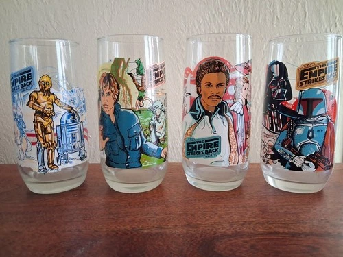 Star Wars Empire Strikes Back Burger King Coke Vintage Glasses - Complete Set