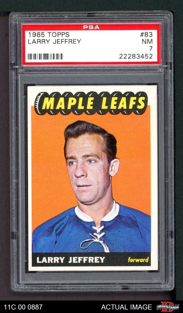 Larry Jeffrey #83 (Hockey Cards 1965 Topps) — is it worth grading?