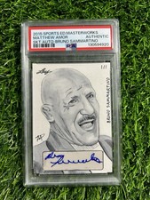 Bruno Sammartino Auto 2015 Leaf Sports Masterworks 1/1 Autograph Sketch Card PSA
