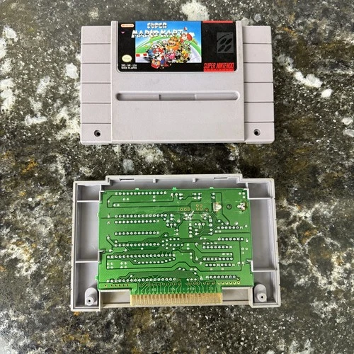 Super Mario Kart (Super Nintendo, 1992) SNES Authentic CLEANED NICE!!