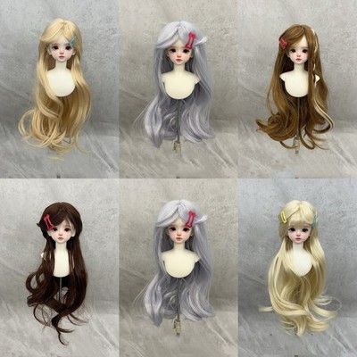 Puppen langen lockigen Haaren mit Pony-Perücke für 1/3, 1/4, 1/6 BJD SD-Puppen