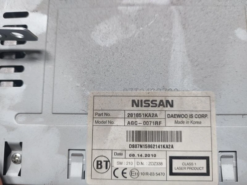 281851KA2A AUTORADIO NISSAN JUKE I (F15) 1.5 DCI 8V MAN 6M 110CV 2010 5P BERL - Immagine 4 di 4