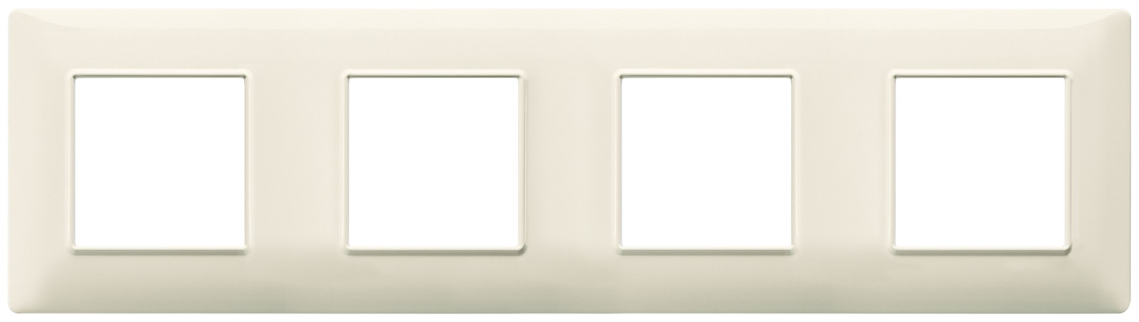 Placca Vimar Plana Beige 8M 14669.03 | Design Italiano 2+2+2+2
