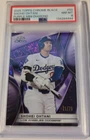 2025 Topps Chrome Black #50- Shohei Ohtani 11/75 SP LA Dodgers PSA 8