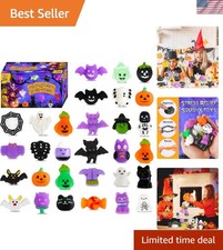 30 Pack Halloween Mochi Squishy Toys, Mini Squishies Halloween Toys Gifts Par...