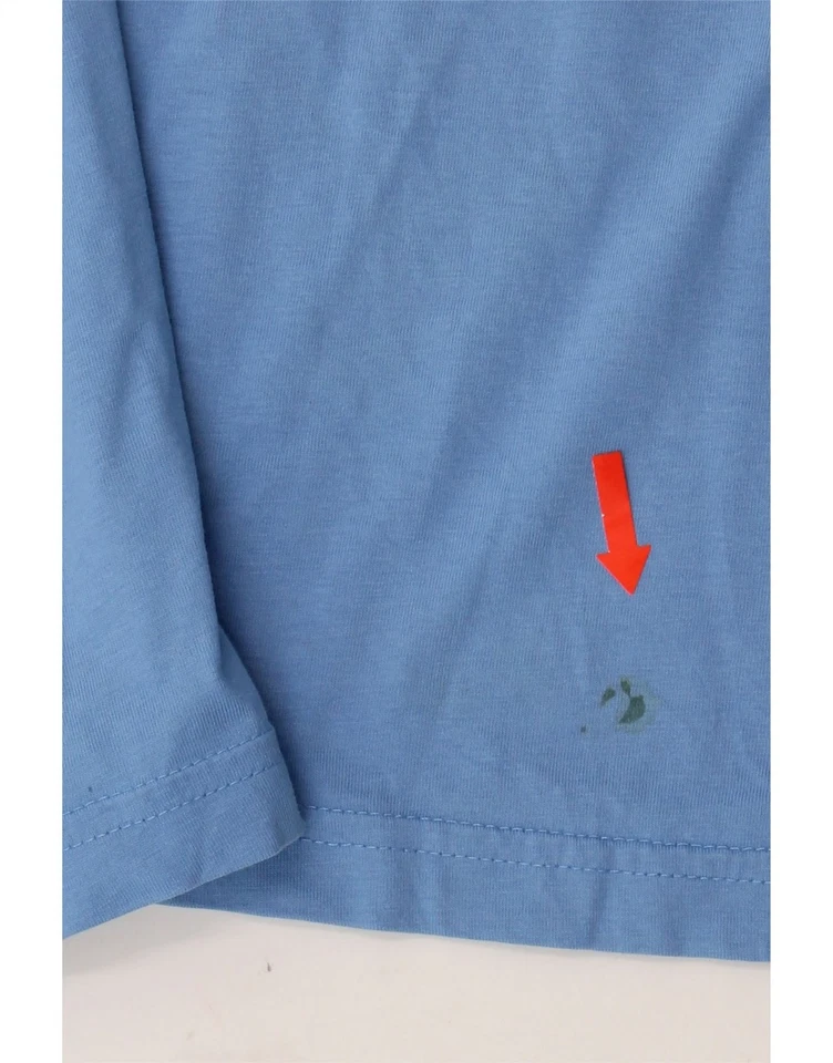 Top gráfico manga larga XL azul algodón DQ89 MURPHY & NYE para hombre DQ89 Foto 3 de 4