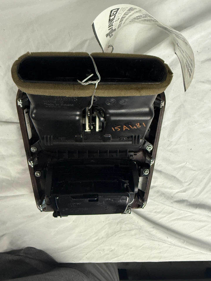 BMW E90 328i 2007-2013 consola central trasera rejilla de ventilación de aire con compartimento OEM Foto 4 de 4