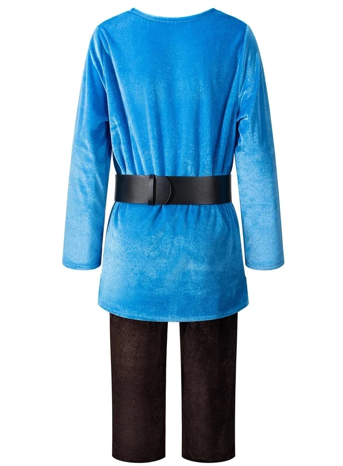 Костюм детский карлик гном эльф для мальчиков карнавальный эльф Хэллоуин 9-10 лет синий - Изображение 4 из 4