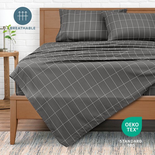 Bare Home 1800 Ultra-Soft Sheet Set Prints - Deep Pockets - Bild 10 von 126