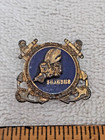 US WW2 USN Navy SeaBees CB Sterling Enamel Pin - Metal Arts Co. MACO. ROCH. N.Y. — photo 1