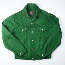 RARA giacca denim verde uomo El Charro vintage anni 80 90 made in Italy Paninari taglia S