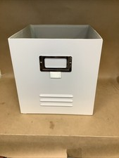 Teen Tan Metal Front Locker Storage Organizing Bins - Lot of 3