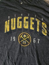 Denver Nuggets Fanatics Men's Size Large Charcoal T Shirt