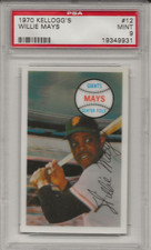 1970 KELLOGG'S #12 WILLIE MAYS, PSA 9 MINT, SAN FRANCISCO GIANTS, HOF,  L@@K !
