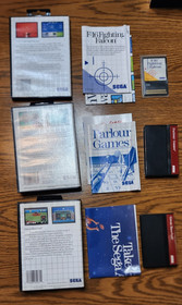 Sega Master System & Controls, Light Phasers, Cords, 3D Glasses, & Games -Tested