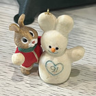 Vintage Hallmark Ornament Lot 1980 Angels Bunny Rabbits Polar Bear Turtle 1997 — photo 8