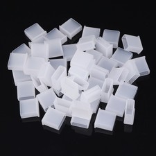 Universal USB Plug Covers 50 Pcs Transparent for Computers and Laptops