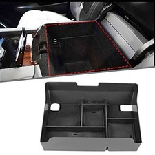 Center Console Organizer Tray Compatible With Cadillac Escalade 2015-2019 Black