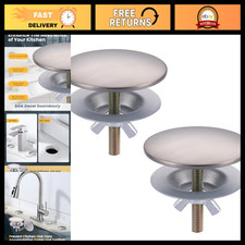 Brushed Nickel Sink Hole Cover - 2 PCS Faucet Hole Cap, Durable Stylish