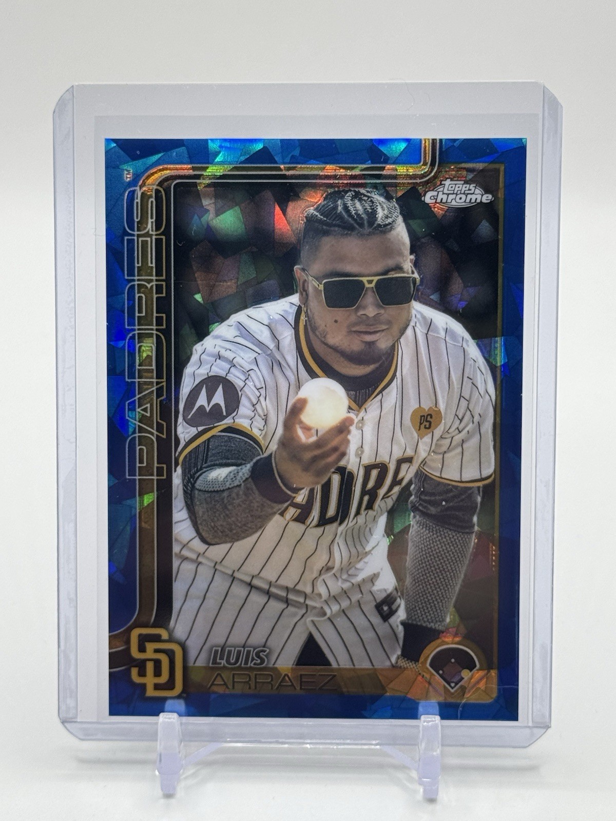 2025 Topps Chrome Sapphire Luis Arraez Image Variation SP #216 Padres