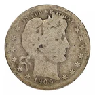 1909-S Barber Quarter Good Condition