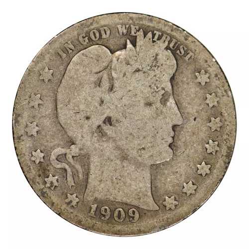 1909-S Barber Quarter Good Condition