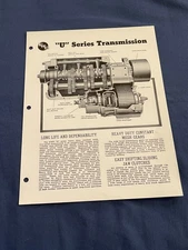 FWD "U" Series Transmission Four Wheel Drive Auto Co. Dealer Sales Brochure