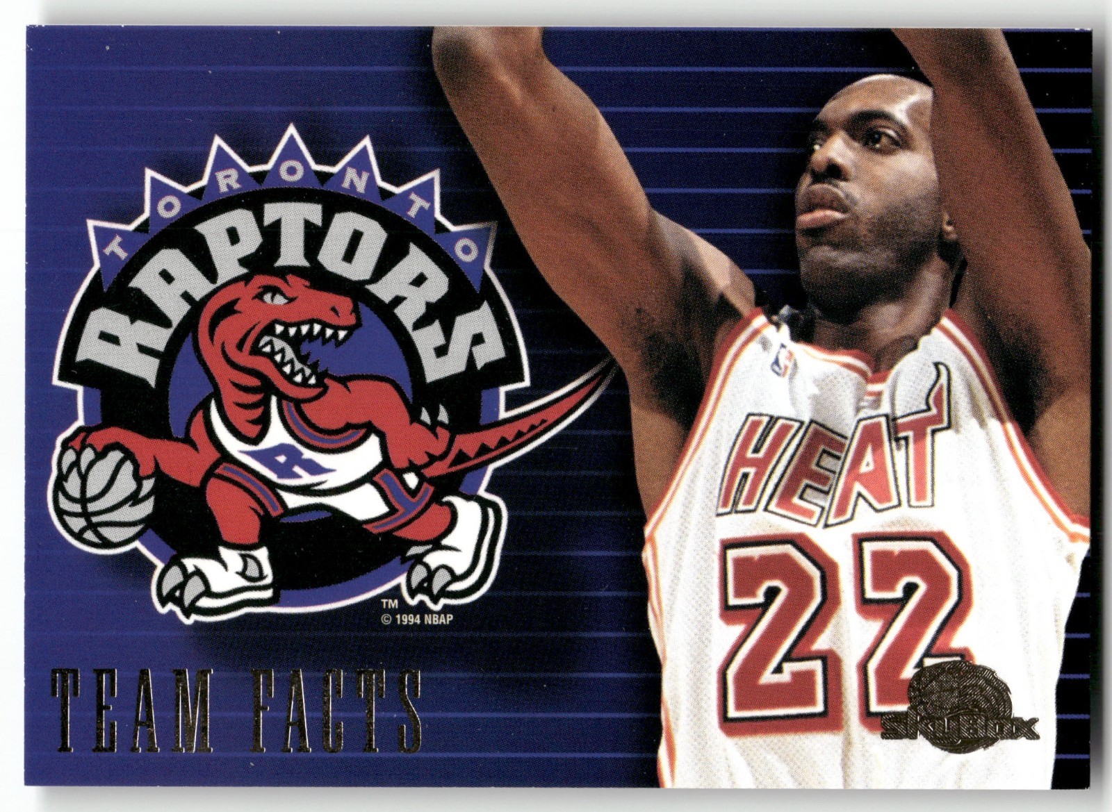 1995-96 Skybox Premium John Salley #147 TORONTO RAPTORS TEAM FACTS BUY 3 GET 1