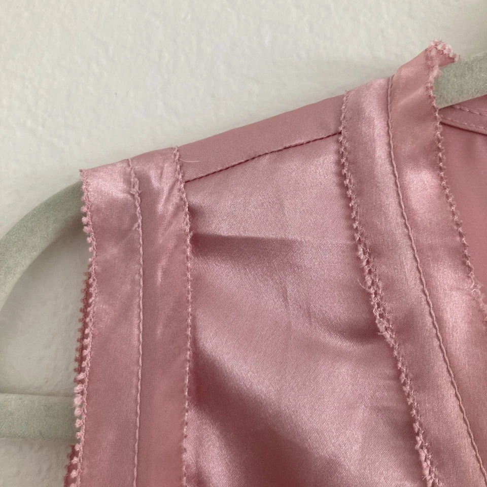 Vintage Jones Wear Surplice Babydoll Satin Tank Top Y2K 90s Fairy Whimsical 4 - Image 3 of 4