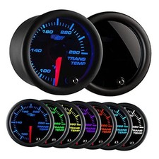 Tinted 7 Color 260F Automatic Transmission Temp Gauge Kit - Includes 1/8-27