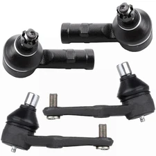 4x Front Lower Ball Joints Steering Outer Tie Rod End For 1991-2003 Ford Escort