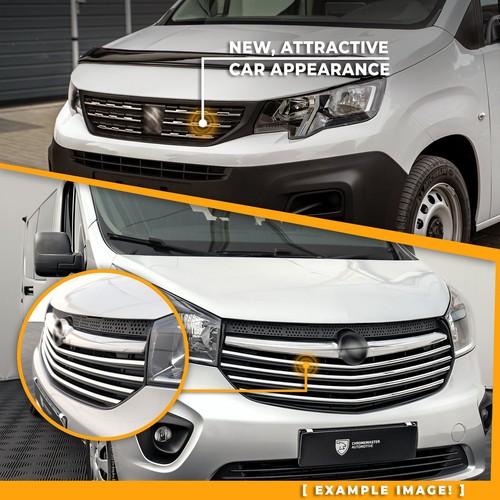 Per Volkswagen VW Multivan (T5) 2003-2009 Guarnizioni Griglia Anteriore Cromo Lucido - Foto 5 di 12