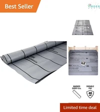 PVC Shower Pan Liner Gray 6x10 Waterproof Membrane for Tile Shower Bases