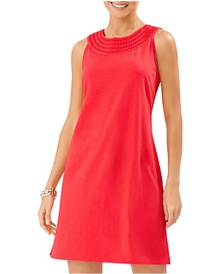 tommy bahama embroidered pearl shift dress Tommy Bahama Women's Embroidered Pearl Shift Dress - Red Cherry