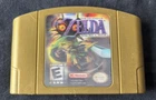 The Legend of Zelda: Majora's Mask N64 GOLD Holographic Collector's Edition Rare
