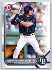 DRU BAKER  RAYS   2022 BOWMAN DRAFT #BD-158