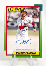 2025 Topps DUSTIN PEDROIA 1990 35th Anniversary On Card Auto - Red Sox