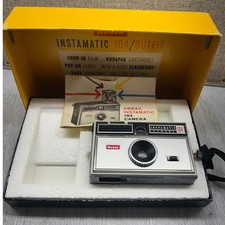 Vintage Kodak Instamatic 104 Camera Outfit with Original Box and Manual 1960s