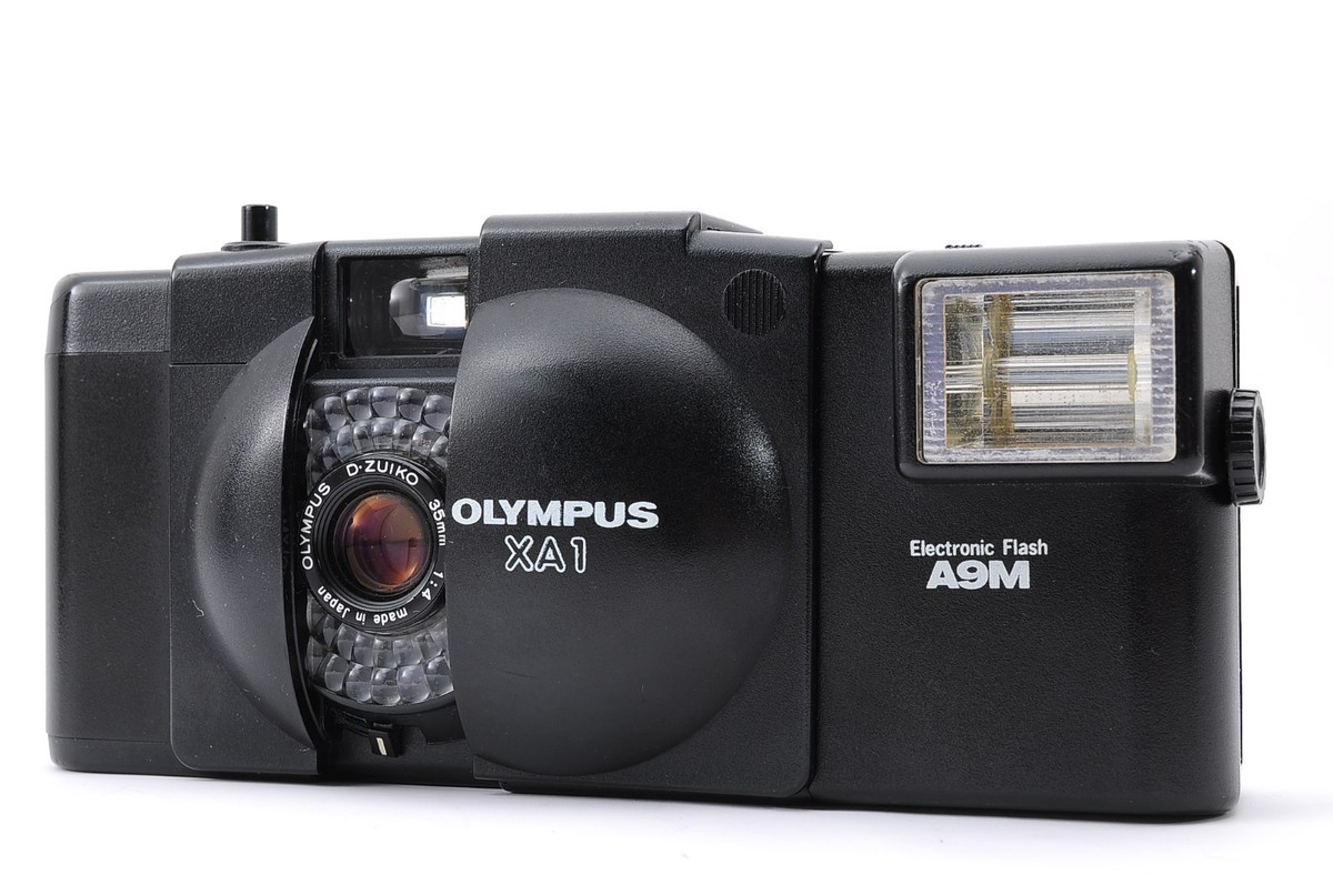 OLYMPUS　XA1 A9Mフラッシュ付きコンパクトフイルムカメラ Olympus Xa1 Olympus A9m Flash Cámara Xa1 Olympus NEAR MINT