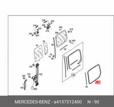 Mercedes-Benz Türdichtung CITAN W415 A4157312400 Original Neu Mercedes-Benz Türdichtung CITAN W415 A4157312400 Original Neu