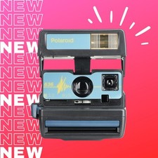 Polaroid 636 instant camera, vintage polaroid camera, instant flm camera
