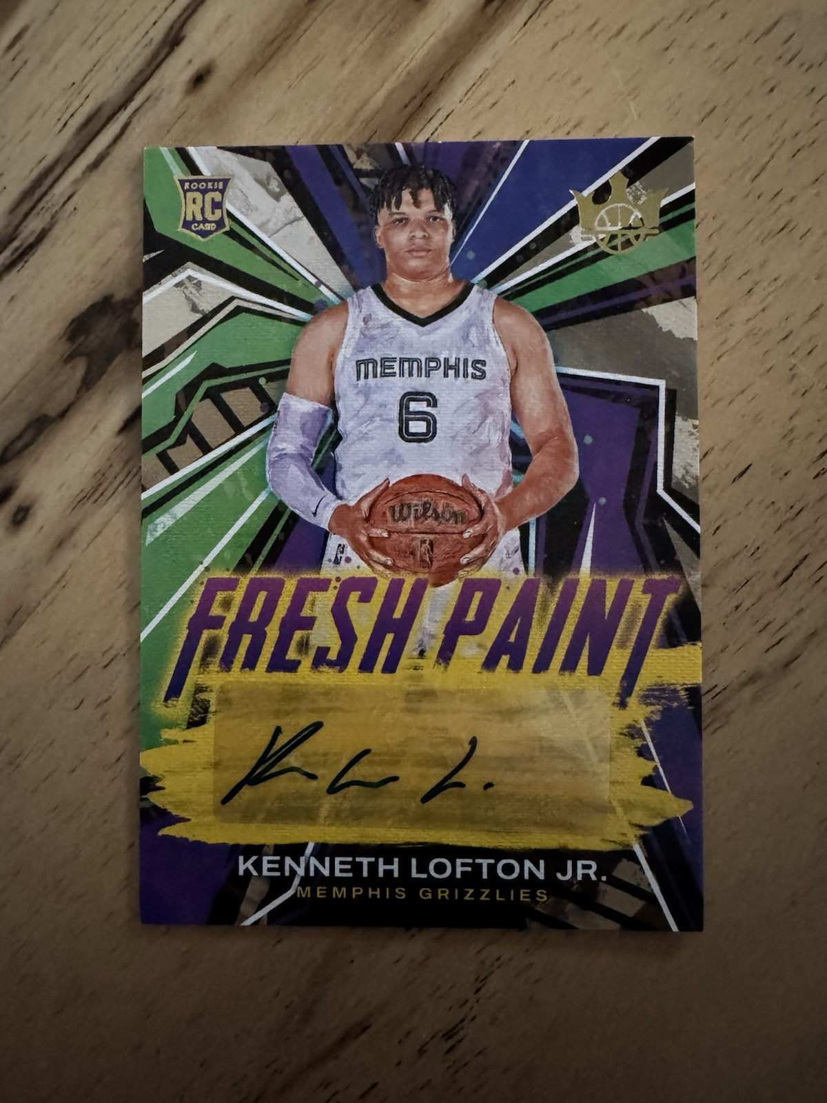 2022-23 Panini Court Kings - Fresh Paint #FP-KLJ Kenneth Lofton Jr. /199 (AU,...